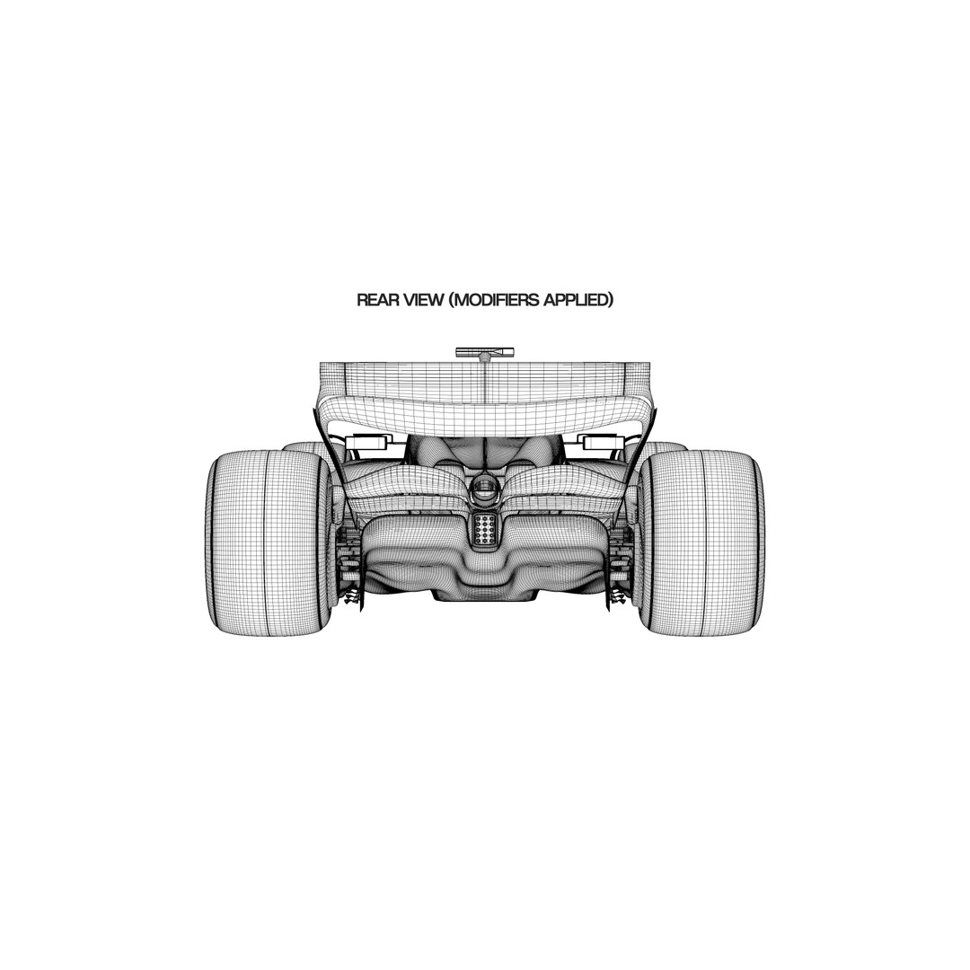 F1 2024 Concept Car 3D Model – High Poly, PBR Textured, Blender - View 13