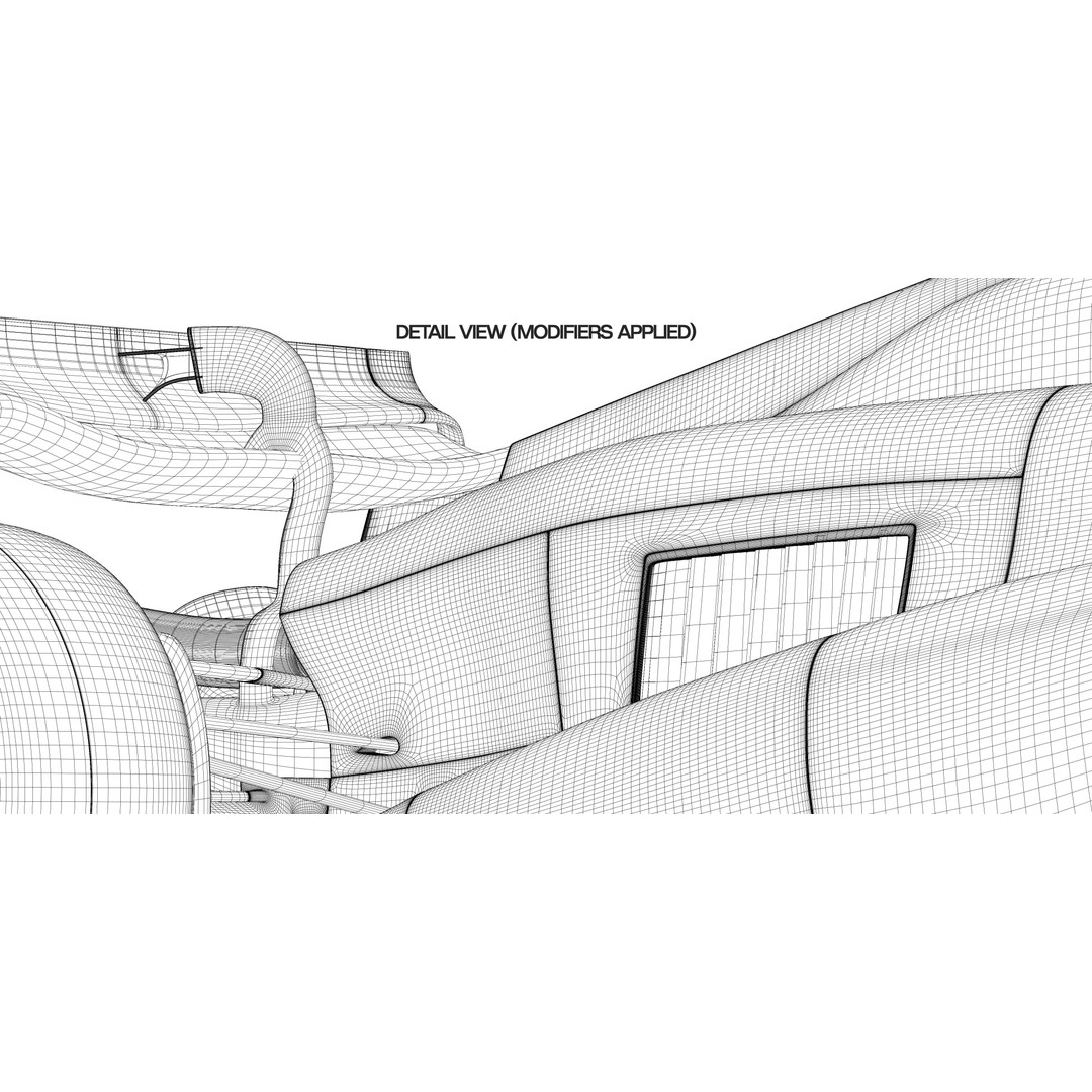 F1 2024 Concept Car 3D Model – High Poly, PBR Textured, Blender - View 14