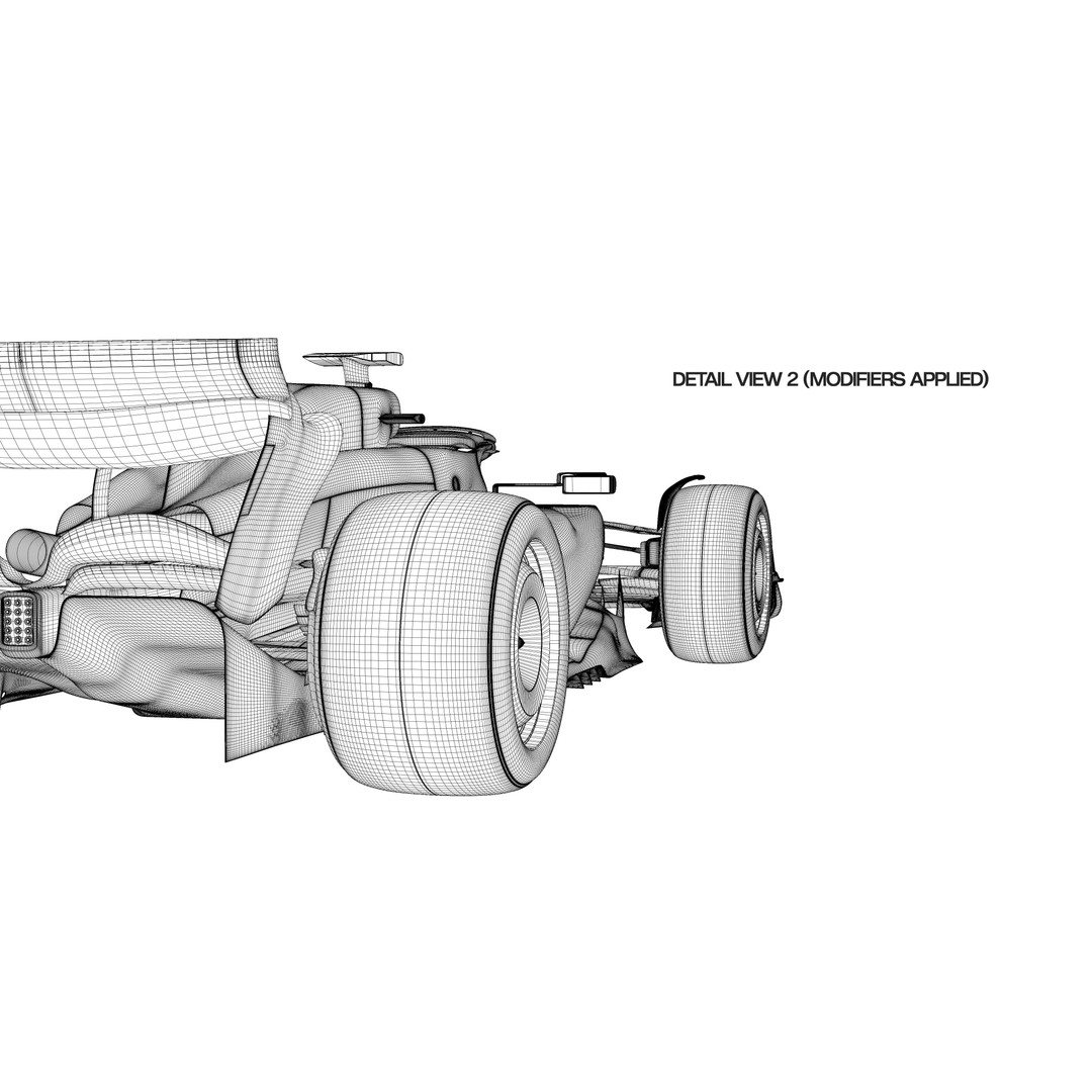 F1 2024 Concept Car 3D Model – High Poly, PBR Textured, Blender - View 15