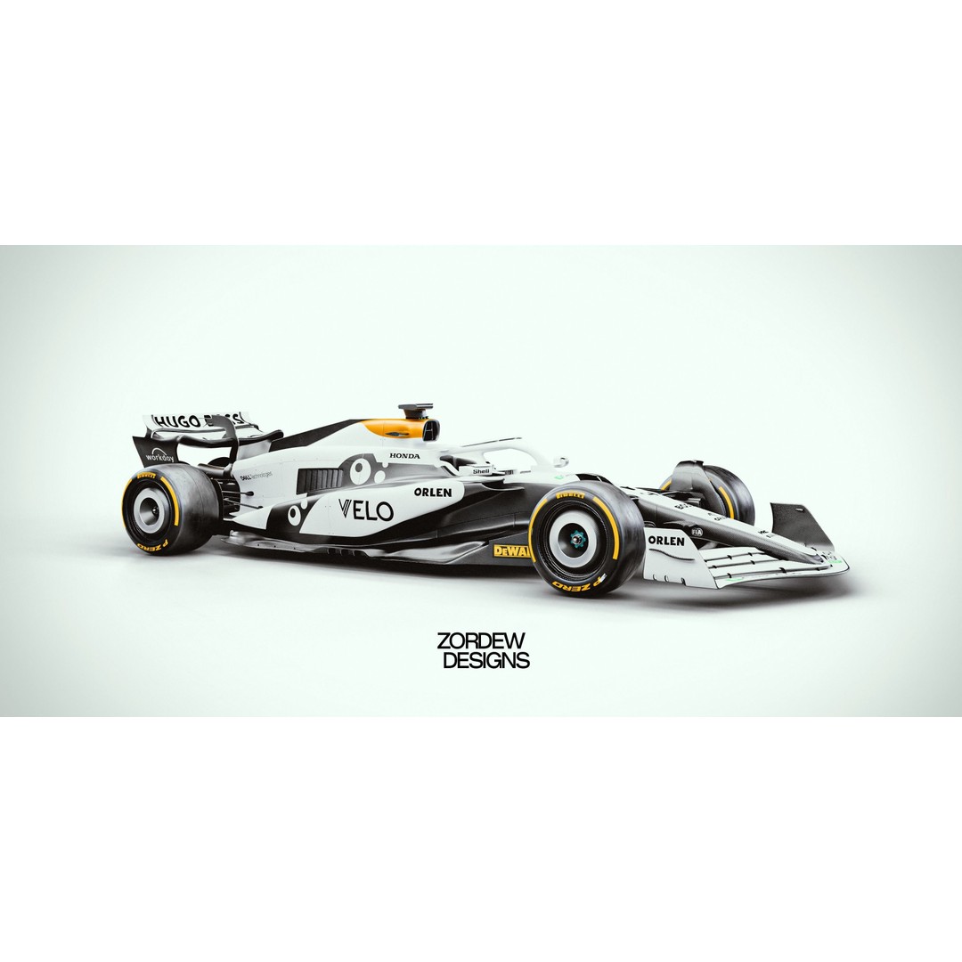 F1 2024 Concept Car 3D Model – High Poly, PBR Textured, Blender - View 3