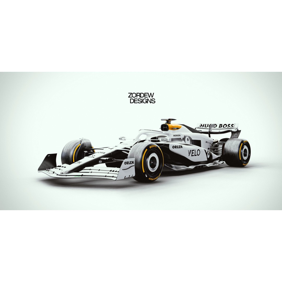 F1 2024 Concept Car 3D Model – High Poly, PBR Textured, Blender - View 6