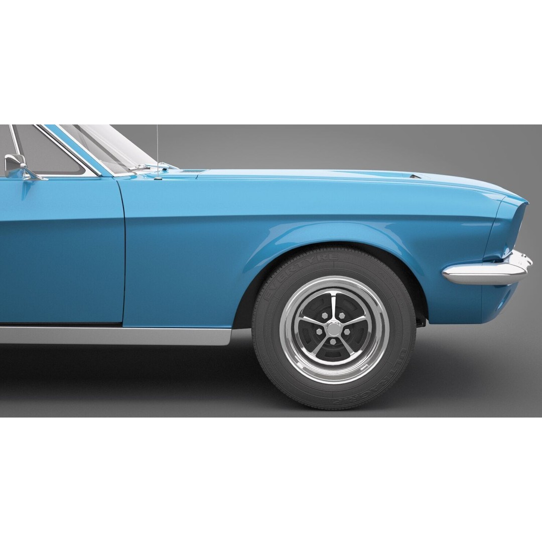 Generic Old Car 3D Model – High Quality Vehicle, FBX & OBJ Formats - View 14