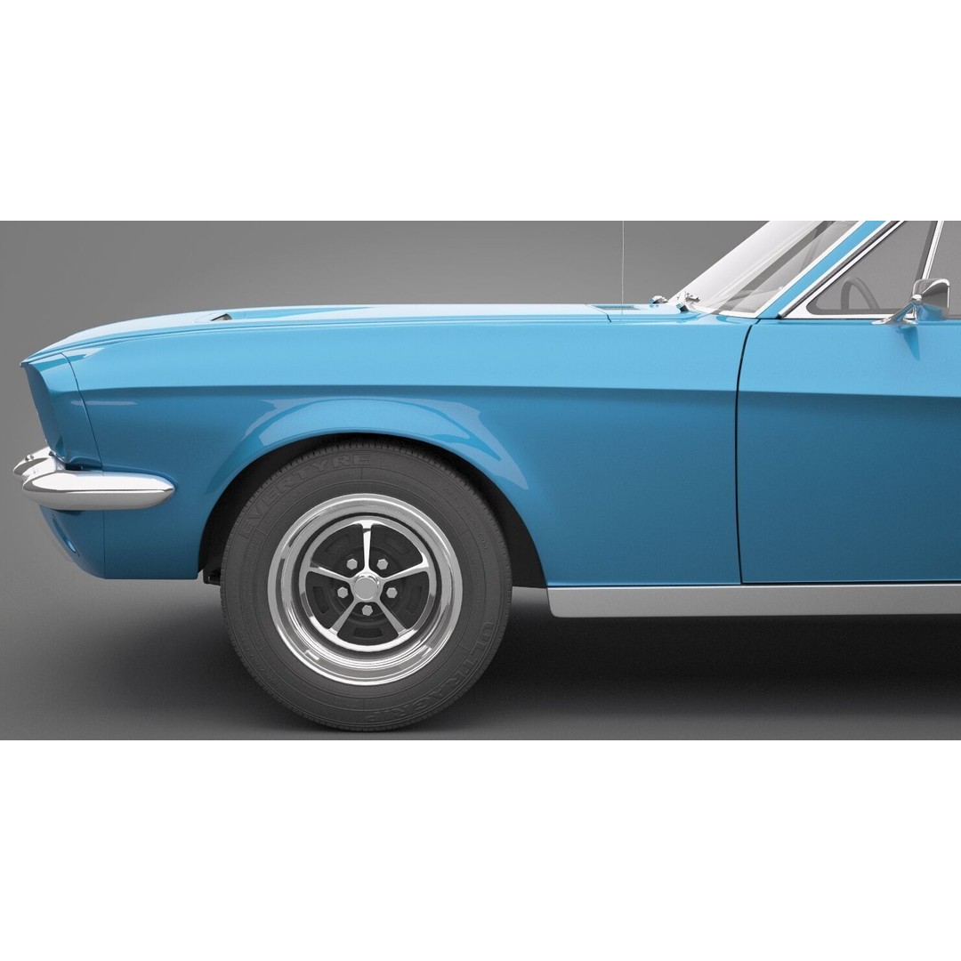 Generic Old Car 3D Model – High Quality Vehicle, FBX & OBJ Formats - View 16