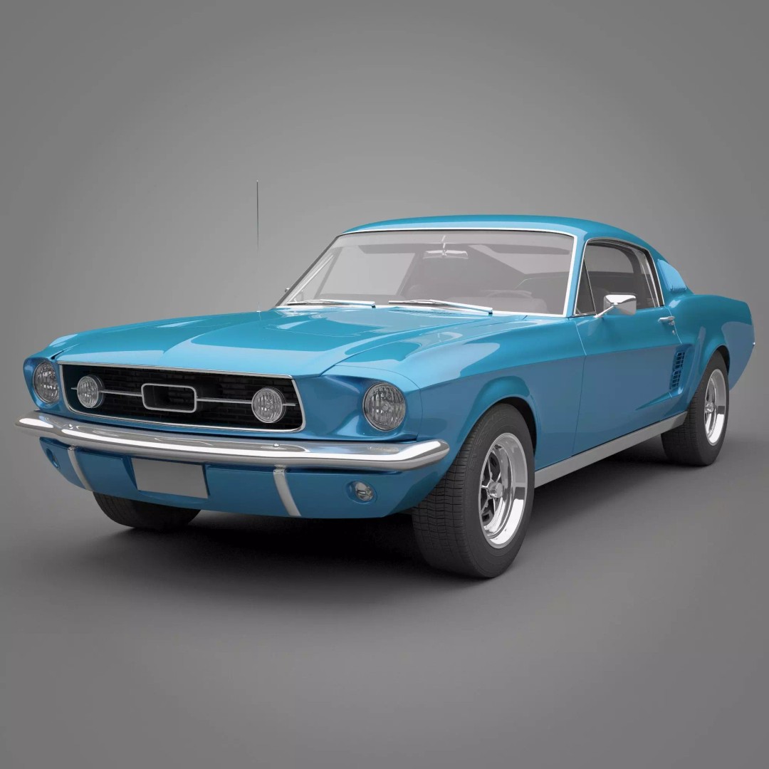 Generic Old Car 3D Model – High Quality Vehicle, FBX & OBJ Formats - View 2