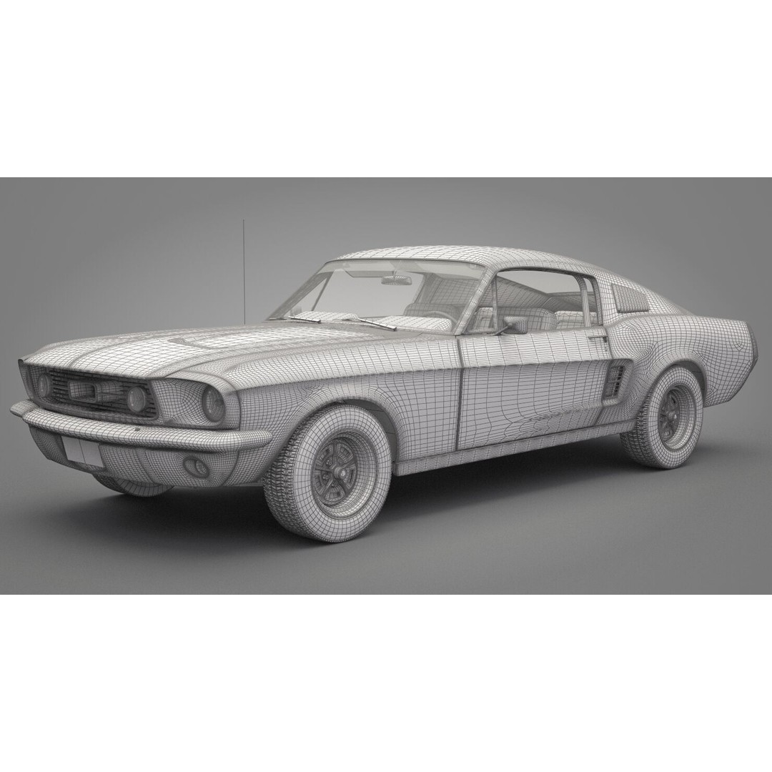 Generic Old Car 3D Model – High Quality Vehicle, FBX & OBJ Formats - View 20