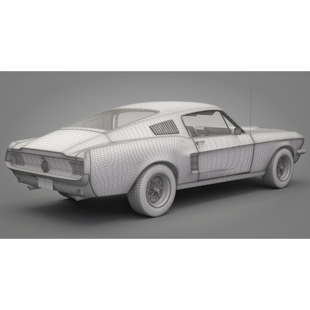Generic Old Car 3D Model – High Quality Vehicle, FBX & OBJ Formats - View 22
