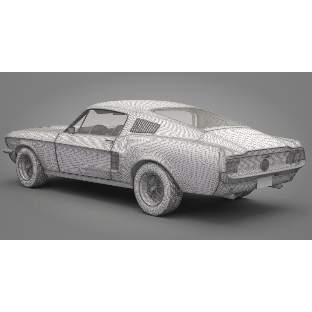 Generic Old Car 3D Model – High Quality Vehicle, FBX & OBJ Formats - View 23