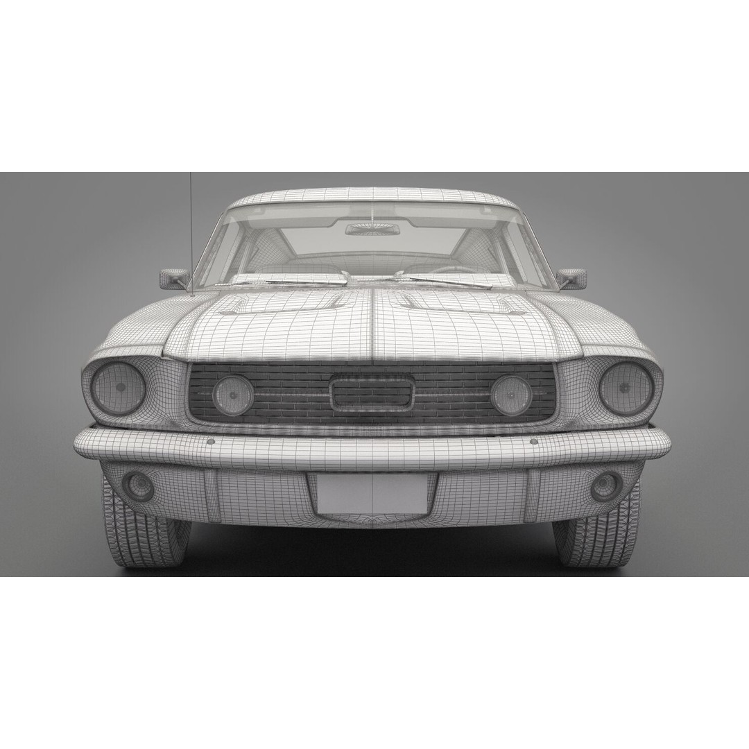Generic Old Car 3D Model – High Quality Vehicle, FBX & OBJ Formats - View 24