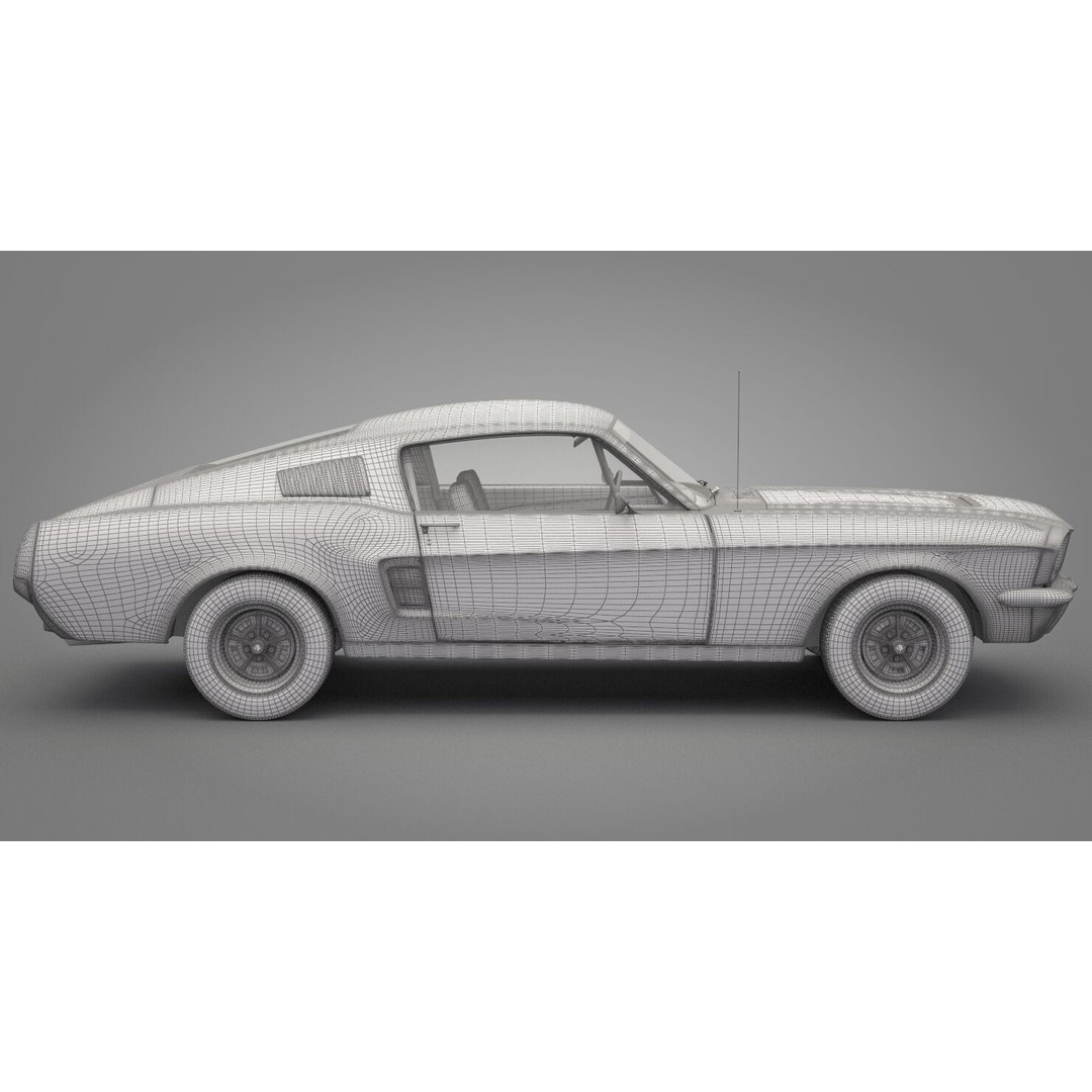 Generic Old Car 3D Model – High Quality Vehicle, FBX & OBJ Formats - View 26