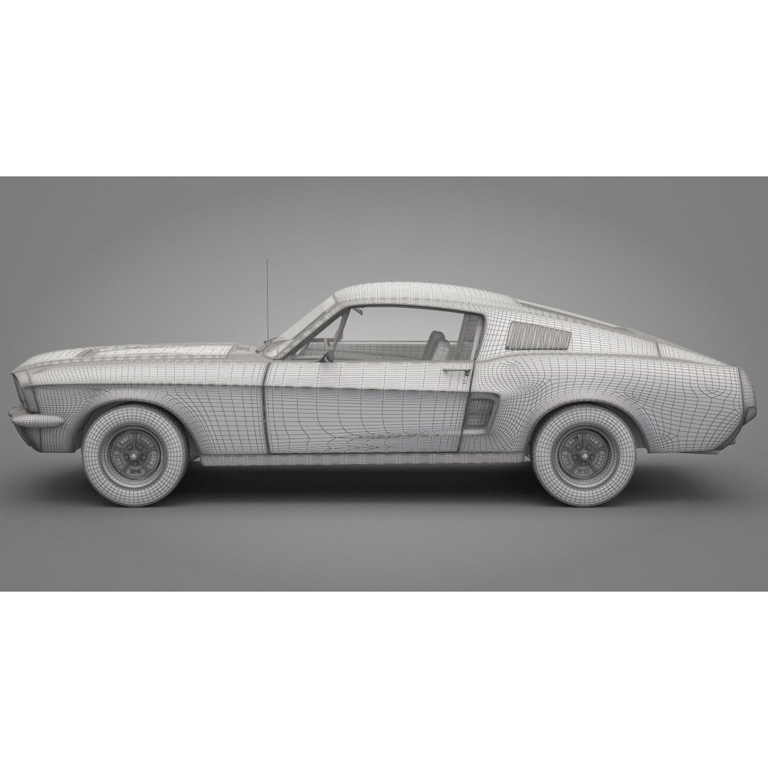 Generic Old Car 3D Model – High Quality Vehicle, FBX & OBJ Formats - View 27