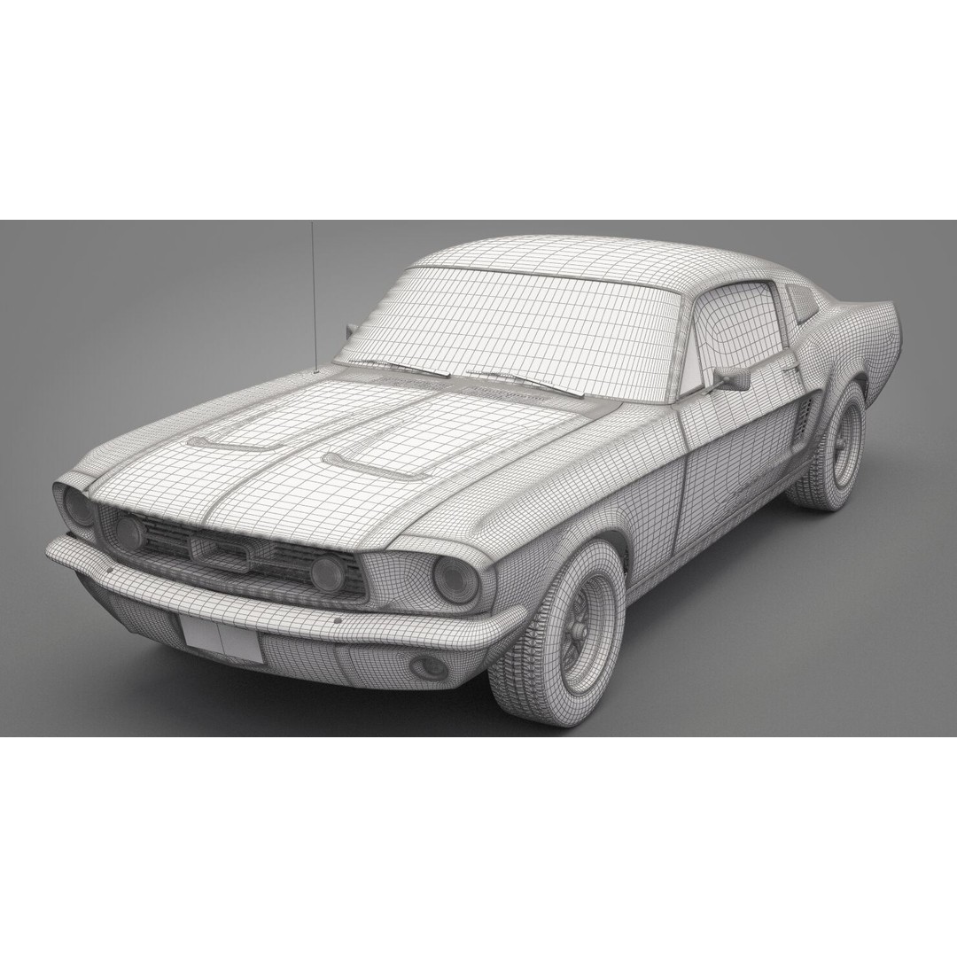 Generic Old Car 3D Model – High Quality Vehicle, FBX & OBJ Formats - View 28