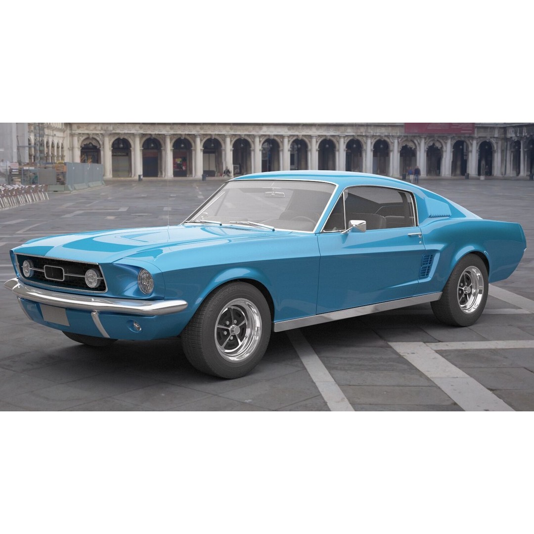 Generic Old Car 3D Model – High Quality Vehicle, FBX & OBJ Formats - View 4