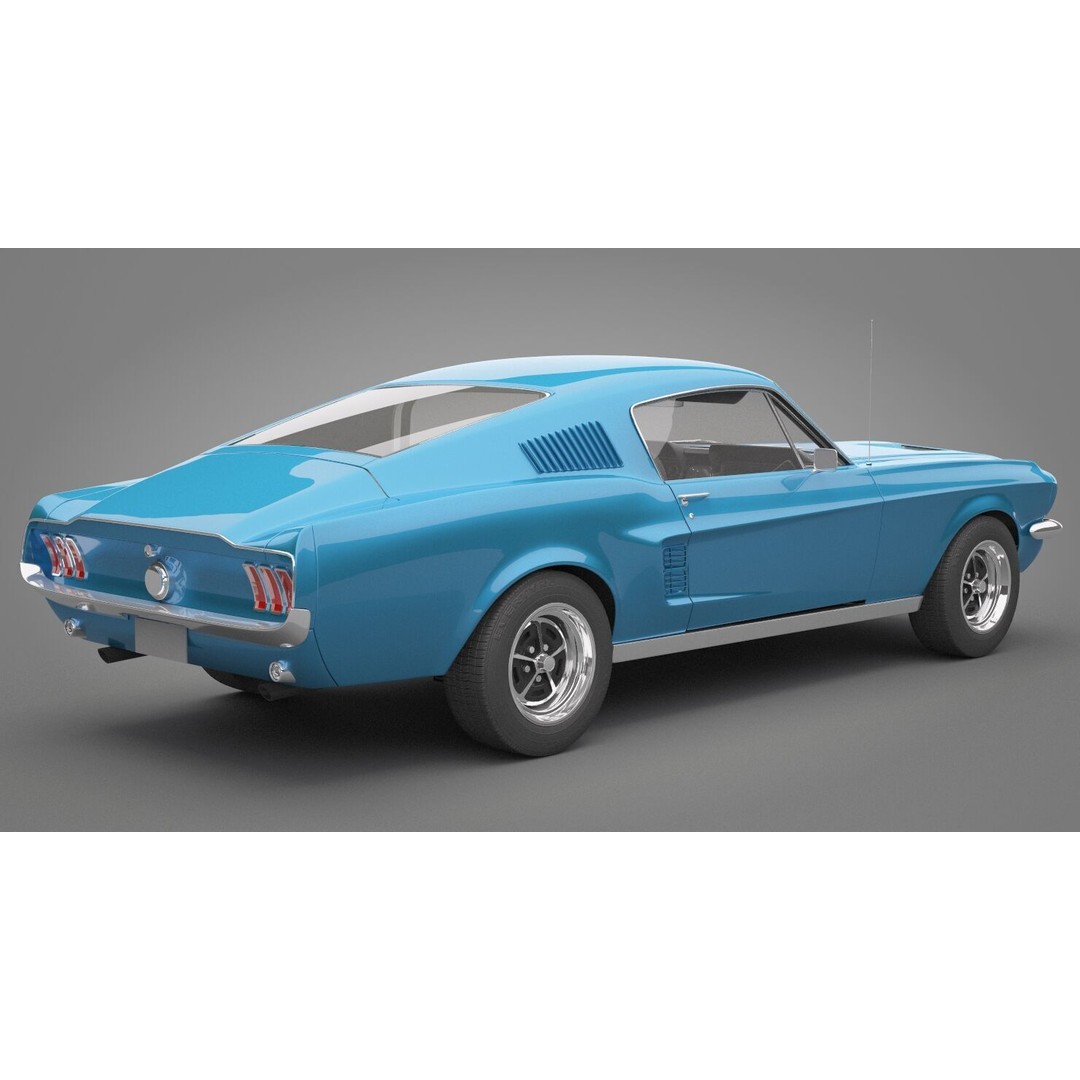 Generic Old Car 3D Model – High Quality Vehicle, FBX & OBJ Formats - View 9