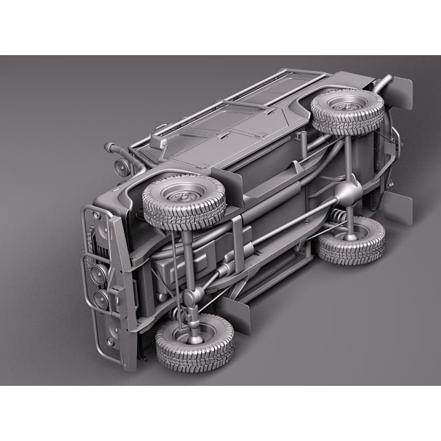 Land Rover Defender Expedition 3D Model – High Poly SUV Asset, FBX, OBJ - View 11