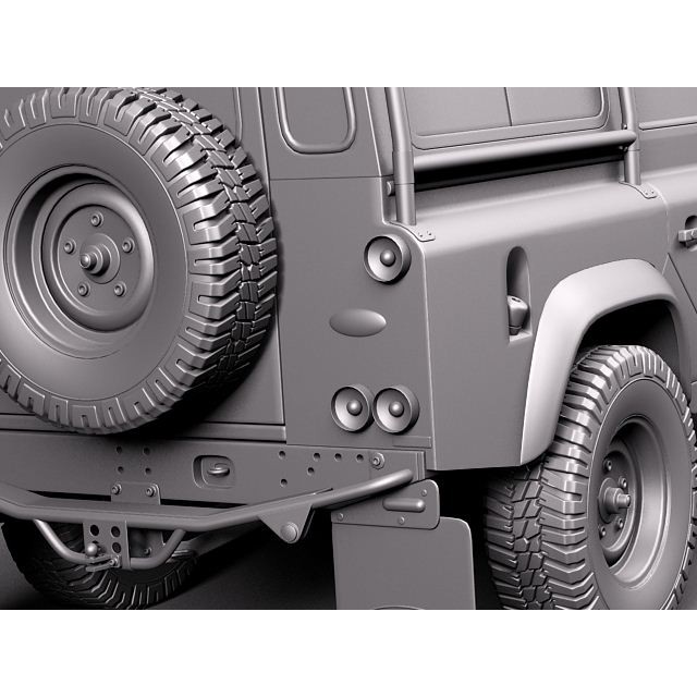 Land Rover Defender Expedition 3D Model – High Poly SUV Asset, FBX, OBJ - View 14