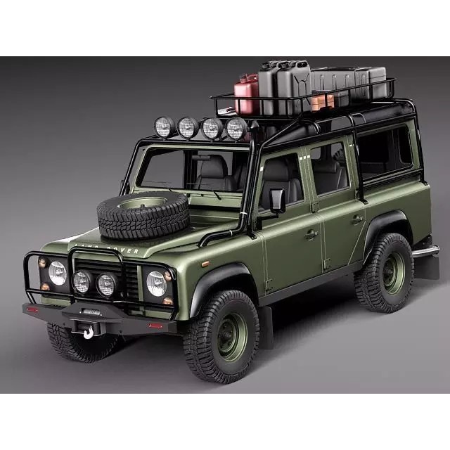 Land Rover Defender Expedition 3D Model – High Poly SUV Asset, FBX, OBJ - View 2