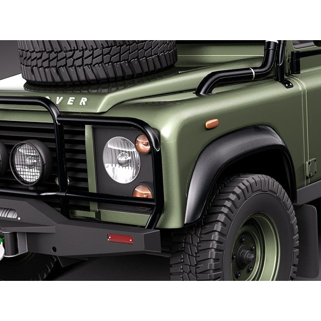 Land Rover Defender Expedition 3D Model – High Poly SUV Asset, FBX, OBJ - View 4