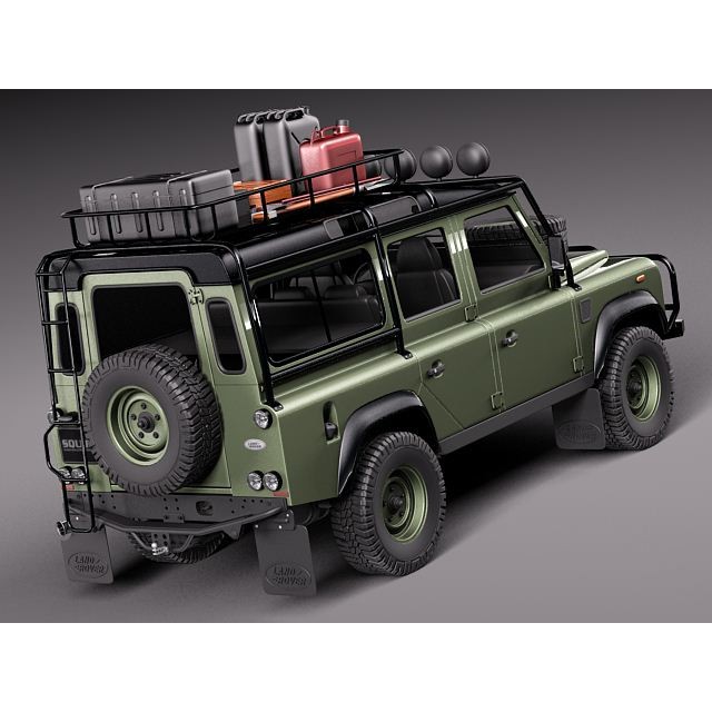 Land Rover Defender Expedition 3D Model – High Poly SUV Asset, FBX, OBJ - View 6
