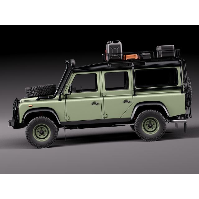 Land Rover Defender Expedition 3D Model – High Poly SUV Asset, FBX, OBJ - View 8