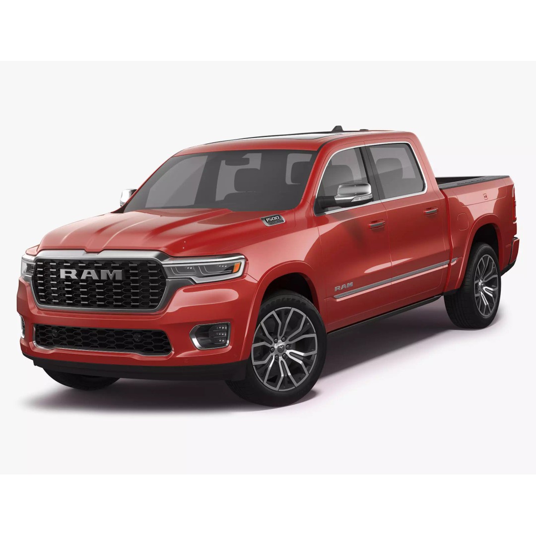 Ram 1500 Tungsten 2026 3D Model – High Poly SUV, FBX, OBJ, PBR - View 2
