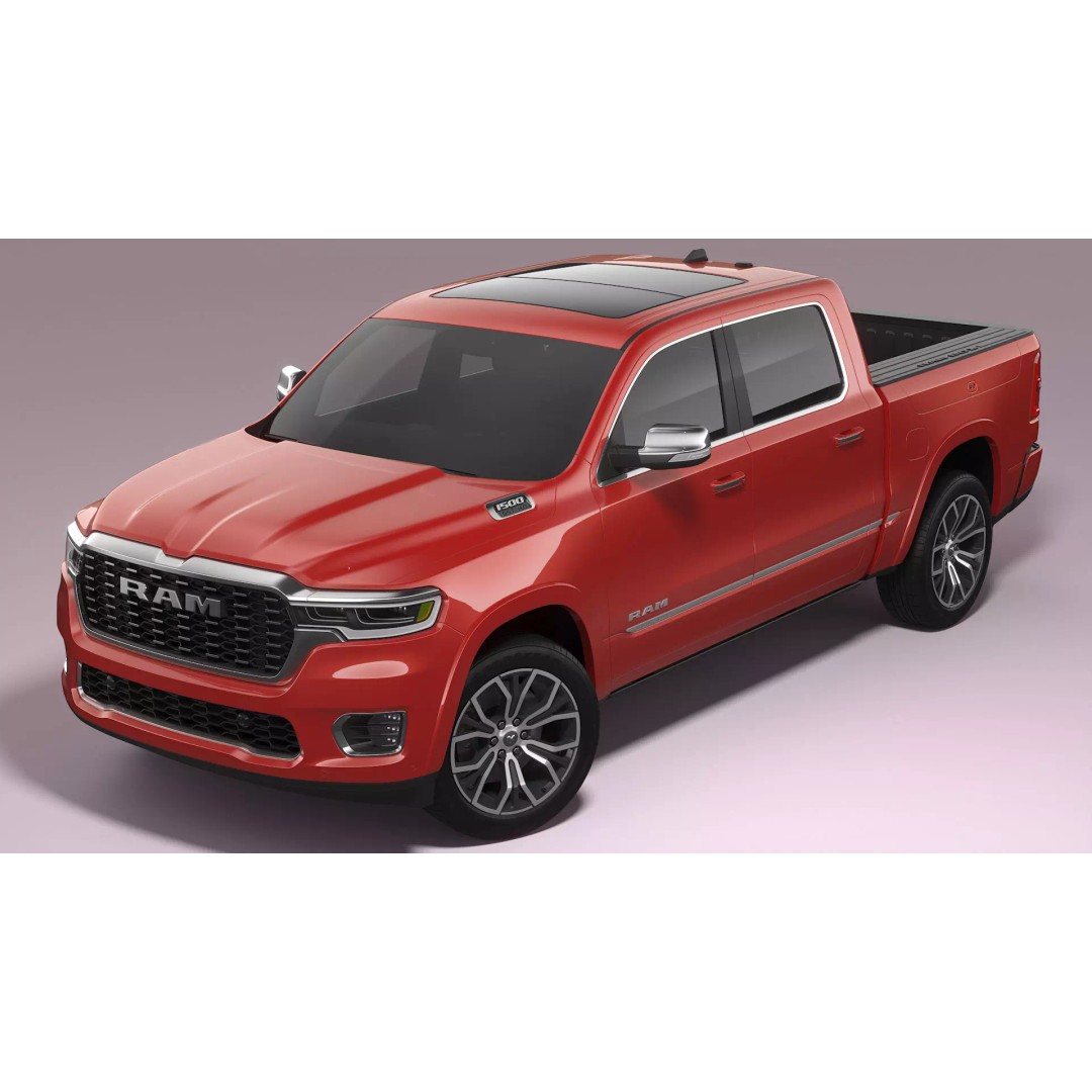 Ram 1500 Tungsten 2026 3D Model – High Poly SUV, FBX, OBJ, PBR - View 9