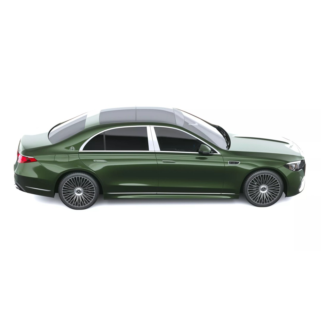 Mercedes-Benz S-Class Maybach 3D Model – High Poly Car Asset, FBX, OBJ - View 14