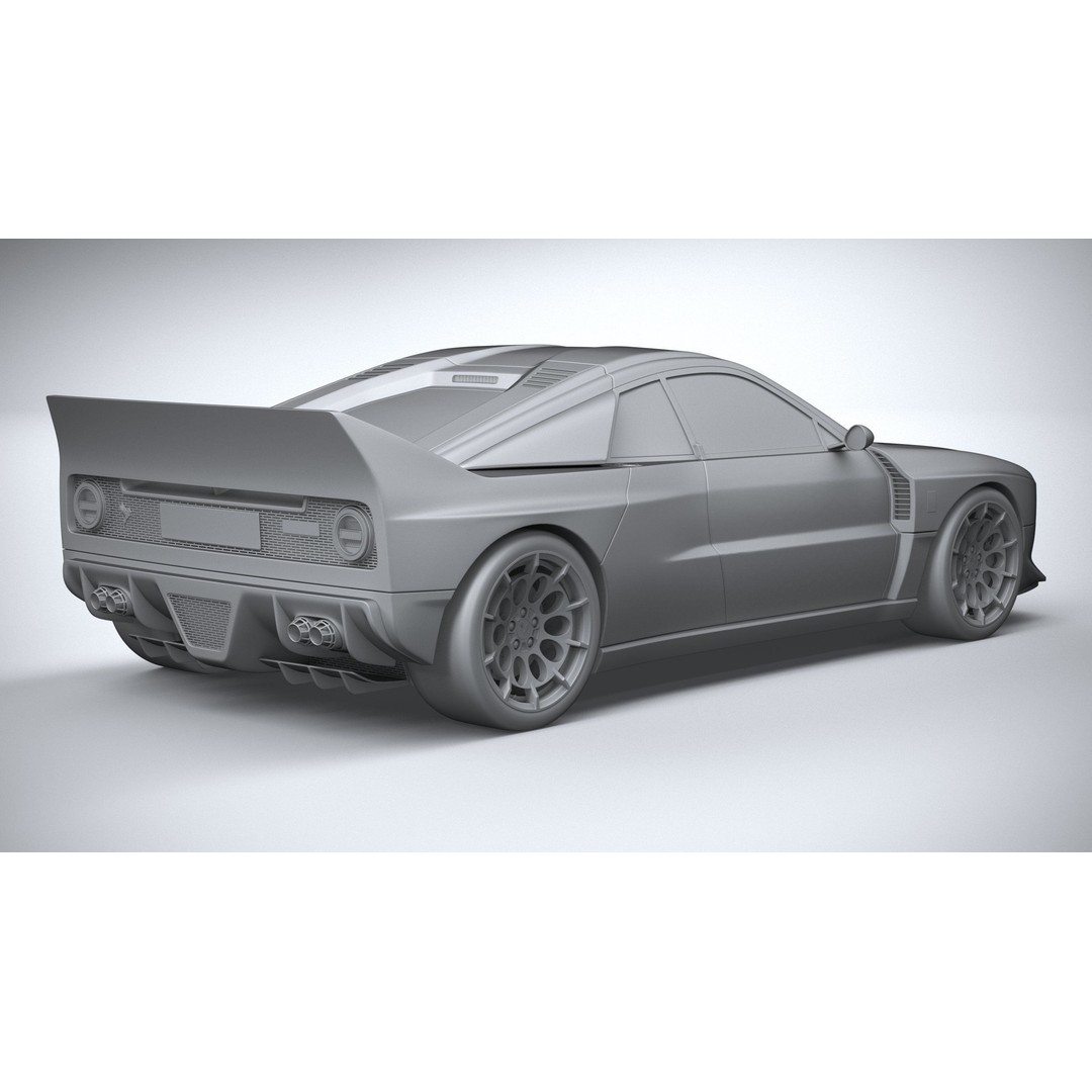 Kimera EVO Lancia 037 3D Model – High Poly Racing Car, FBX & OBJ - View 27