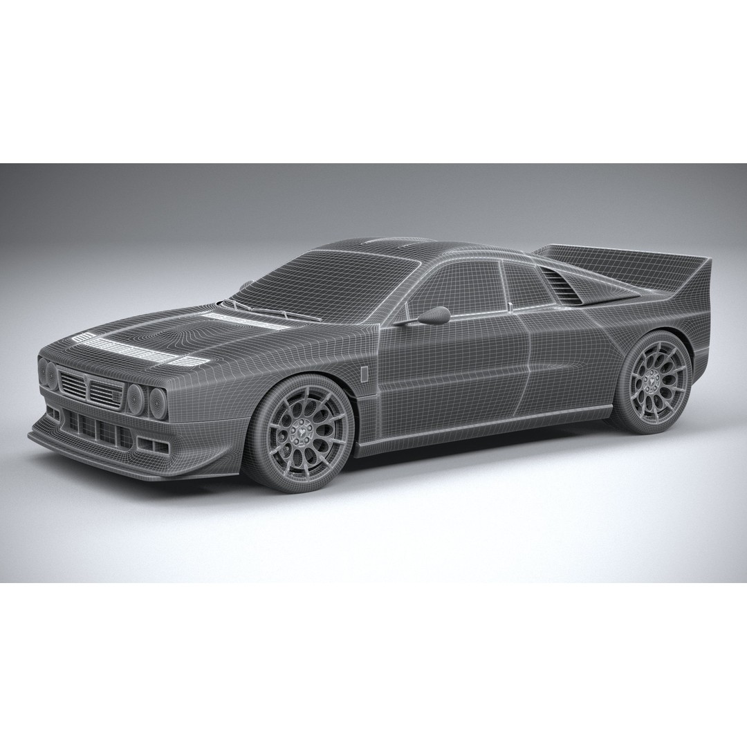Kimera EVO Lancia 037 3D Model – High Poly Racing Car, FBX & OBJ - View 28