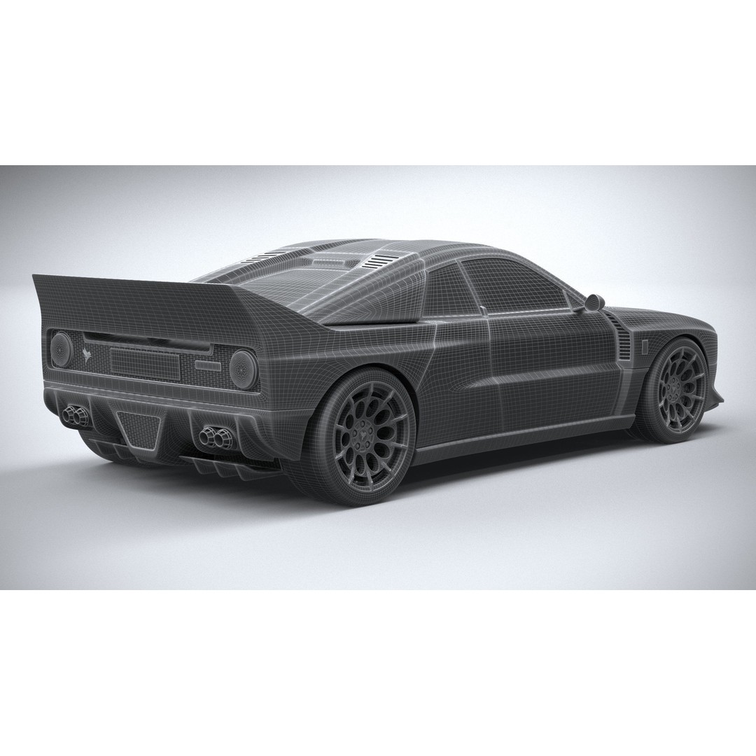 Kimera EVO Lancia 037 3D Model – High Poly Racing Car, FBX & OBJ - View 29
