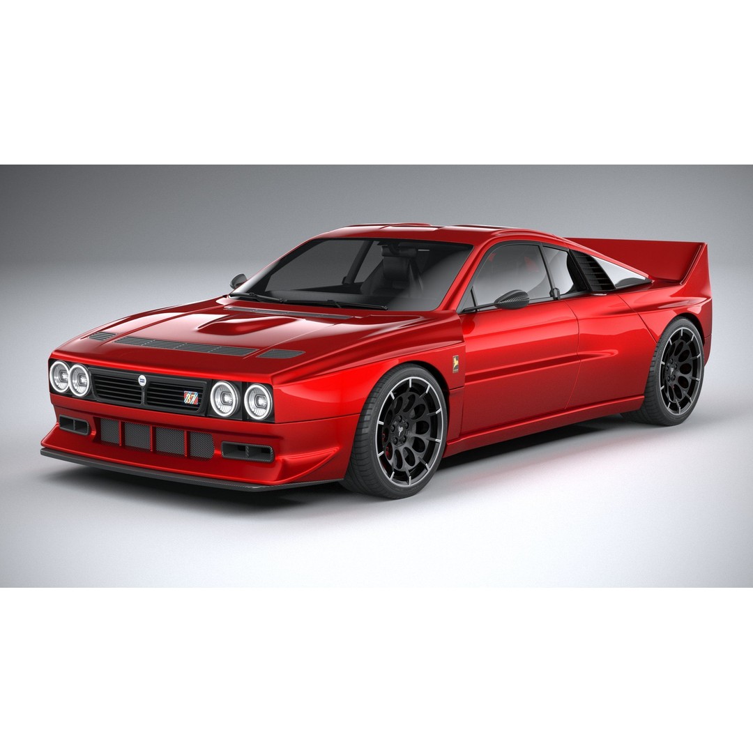 Kimera EVO Lancia 037 3D Model – High Poly Racing Car, FBX & OBJ - View 3