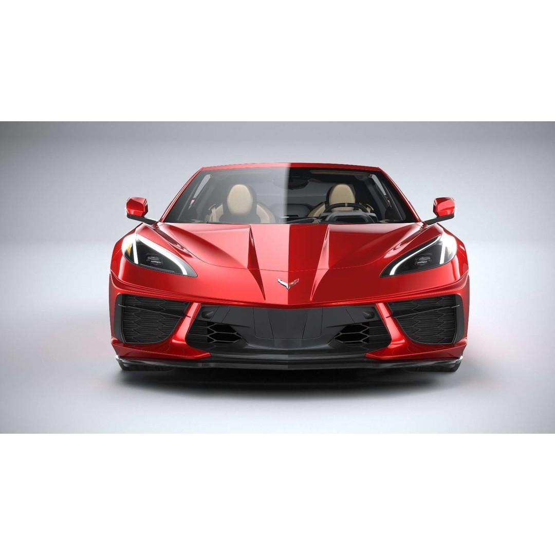 Chevrolet Corvette C8 Stingray 3D Model – High Poly Sport Coupe, FBX, OBJ - View 15