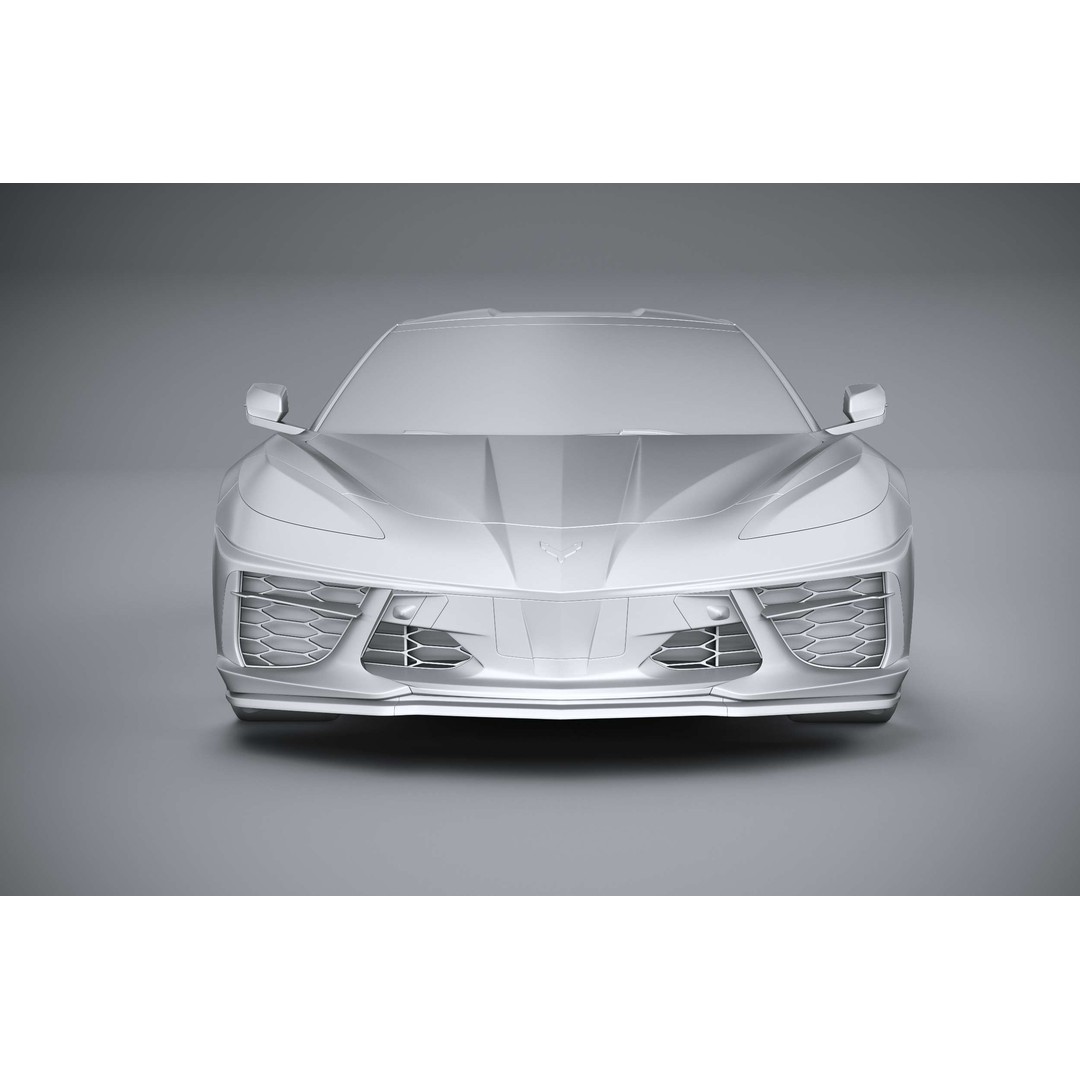 Chevrolet Corvette C8 Stingray 3D Model – High Poly Sport Coupe, FBX, OBJ - View 34