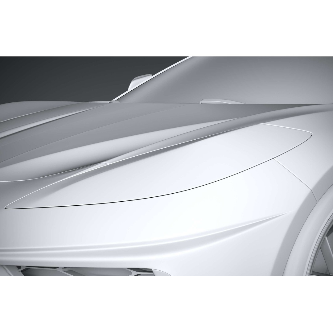 Chevrolet Corvette C8 Stingray 3D Model – High Poly Sport Coupe, FBX, OBJ - View 35
