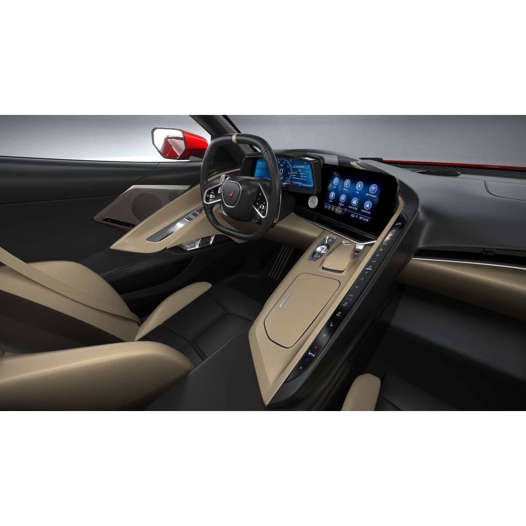 Chevrolet Corvette C8 Stingray 3D Model – High Poly Sport Coupe, FBX, OBJ - View 40