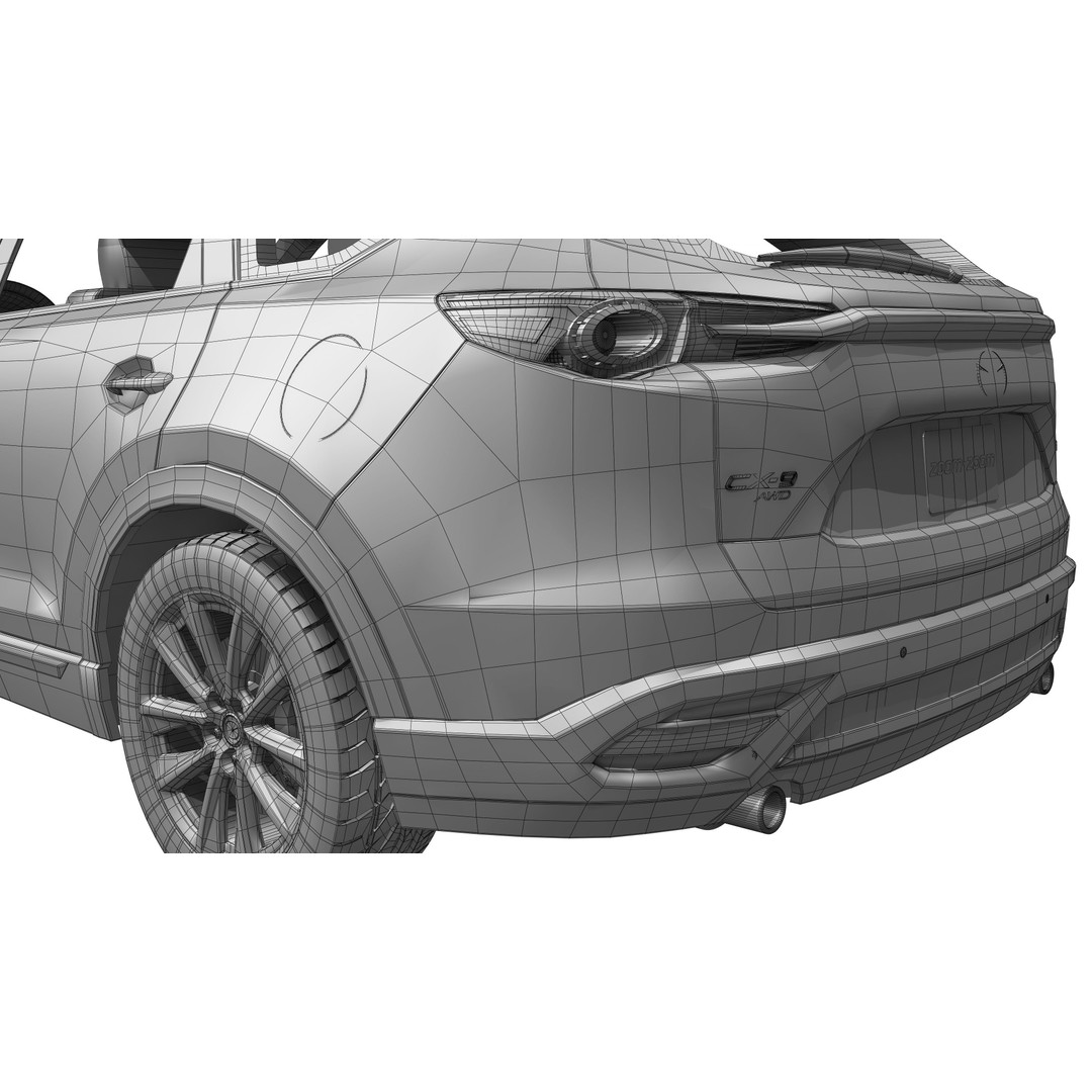 Mazda CX-9 2016 3D Model – High Poly Game-Ready Asset, FBX, OBJ