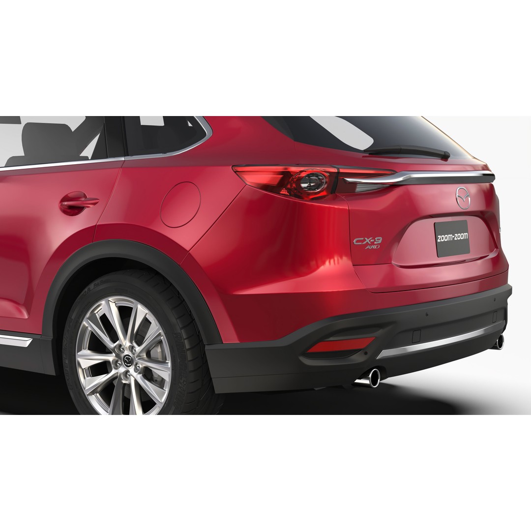 Mazda CX-9 2016 3D Model – High Poly Game-Ready Asset, FBX, OBJ - View 10