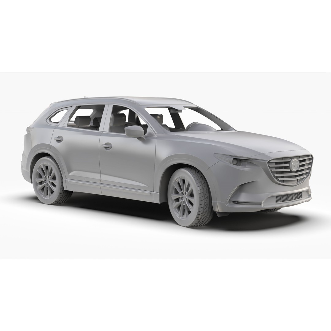 Mazda CX-9 2016 3D Model – High Poly Game-Ready Asset, FBX, OBJ - View 14