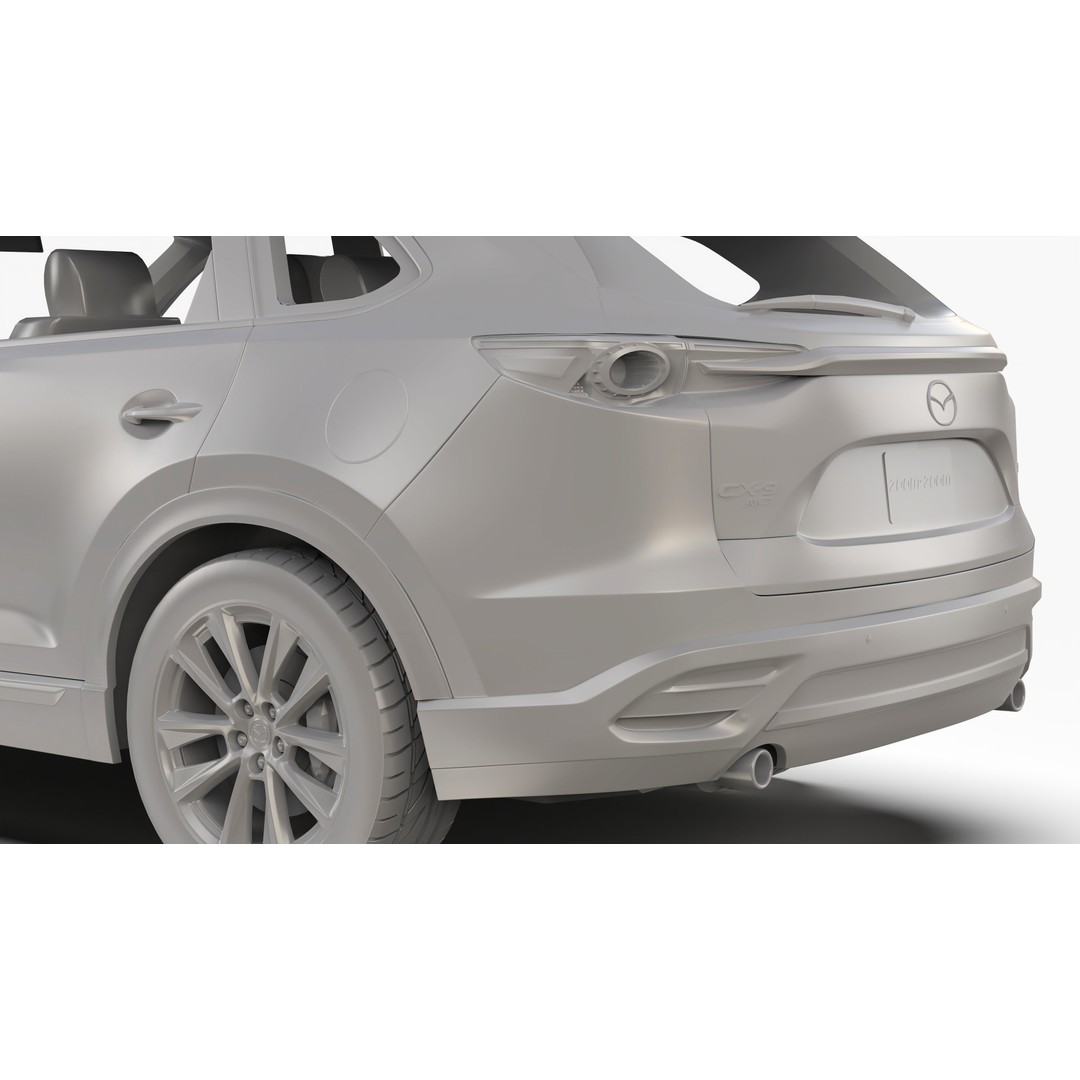 Mazda CX-9 2016 3D Model – High Poly Game-Ready Asset, FBX, OBJ - View 16