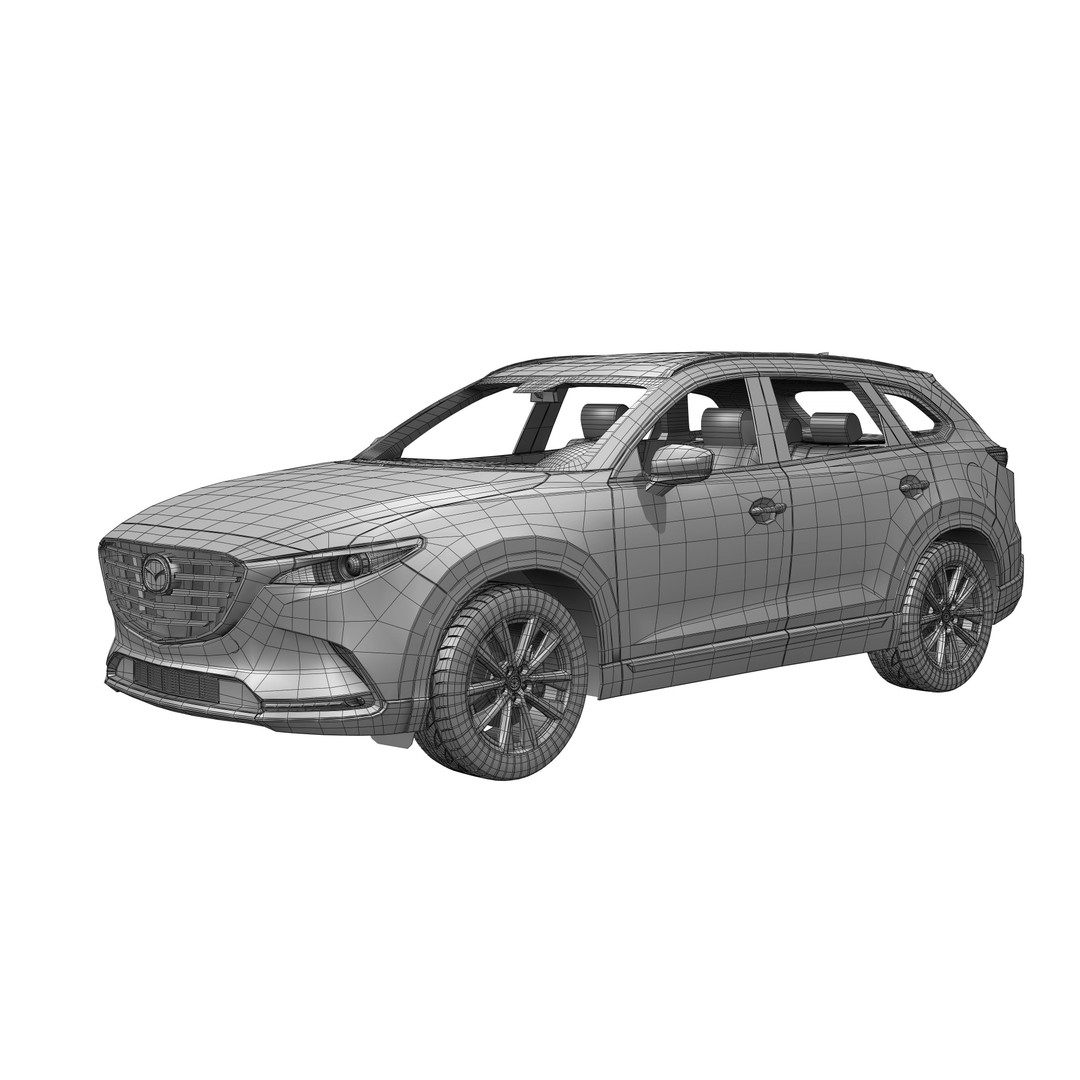 Mazda CX-9 2016 3D Model – High Poly Game-Ready Asset, FBX, OBJ - View 17