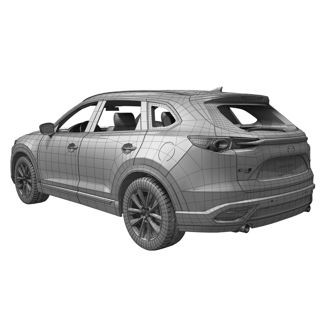 Mazda CX-9 2016 3D Model – High Poly Game-Ready Asset, FBX, OBJ - View 18
