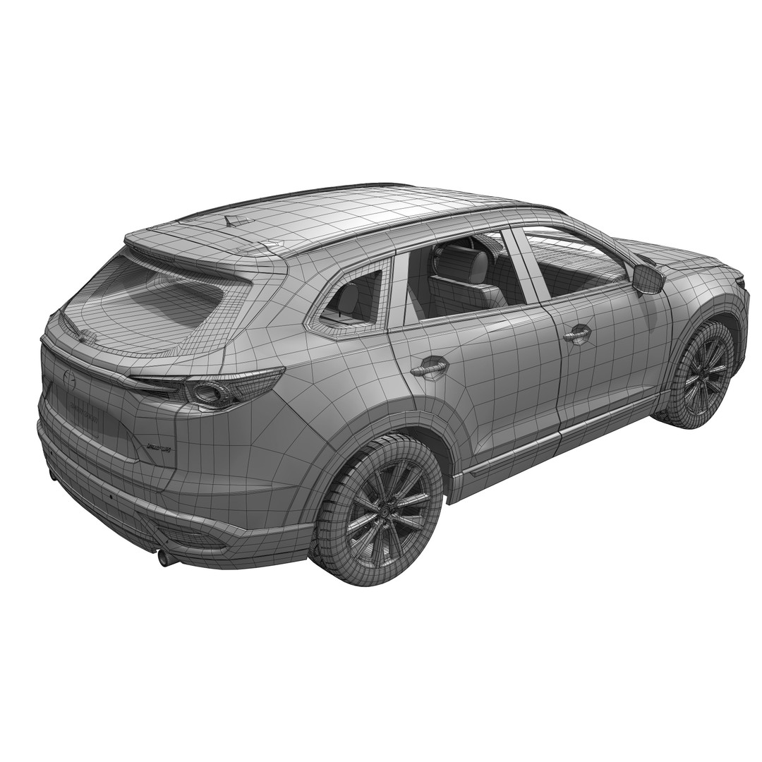 Mazda CX-9 2016 3D Model – High Poly Game-Ready Asset, FBX, OBJ - View 19