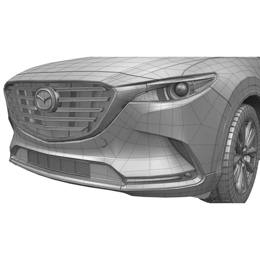 Mazda CX-9 2016 3D Model – High Poly Game-Ready Asset, FBX, OBJ - View 20