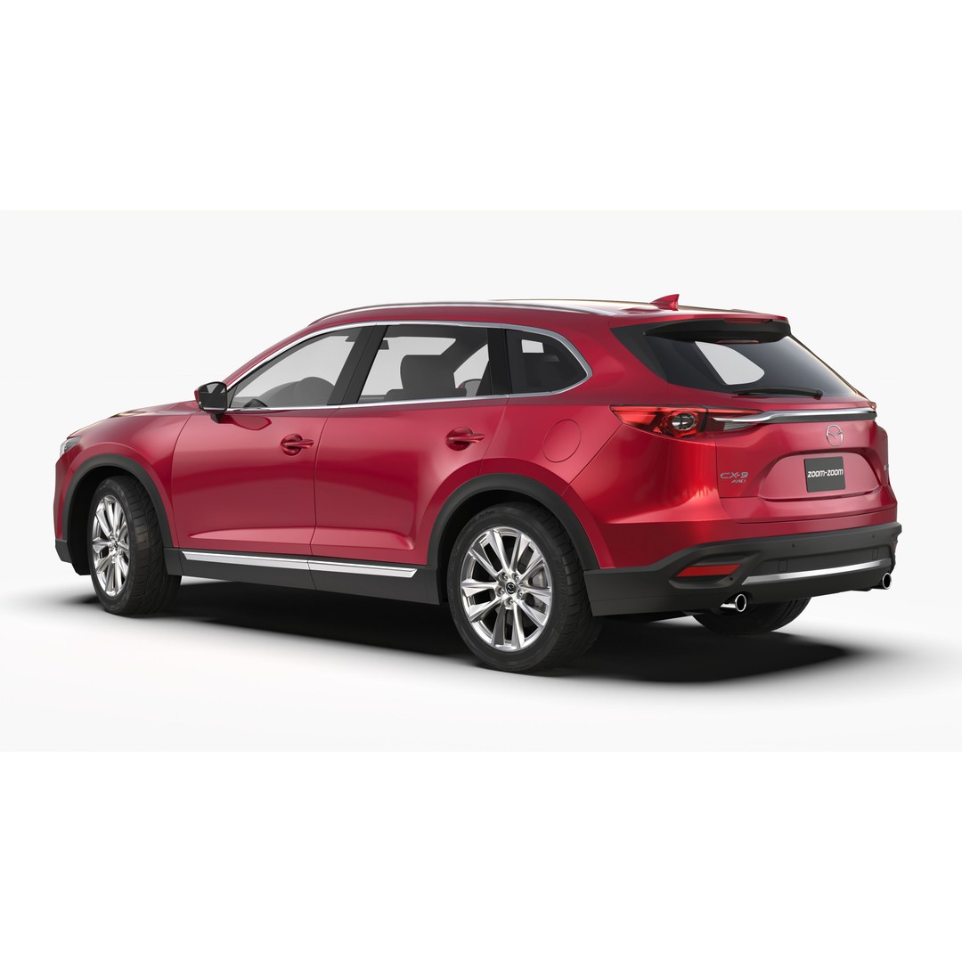 Mazda CX-9 2016 3D Model – High Poly Game-Ready Asset, FBX, OBJ - View 4