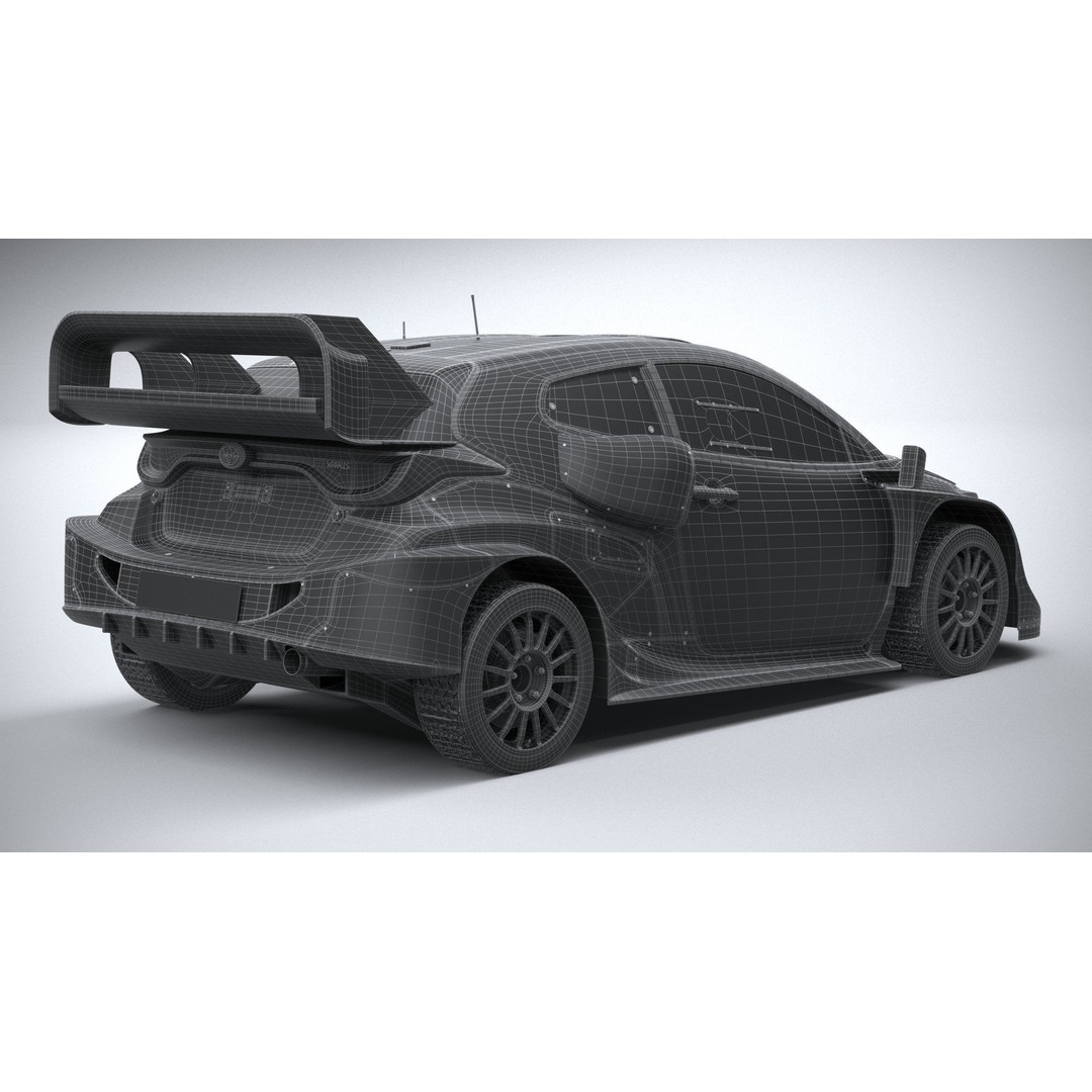 Toyota Yaris GR WRC 2022 3D Model – High Poly Racing Car, FBX, OBJ