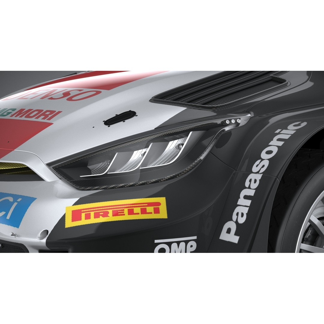 Toyota Yaris GR WRC 2022 3D Model – High Poly Racing Car, FBX, OBJ - View 16