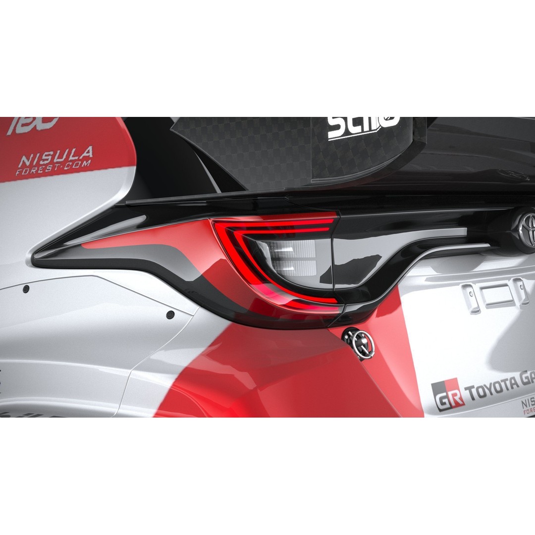 Toyota Yaris GR WRC 2022 3D Model – High Poly Racing Car, FBX, OBJ - View 17