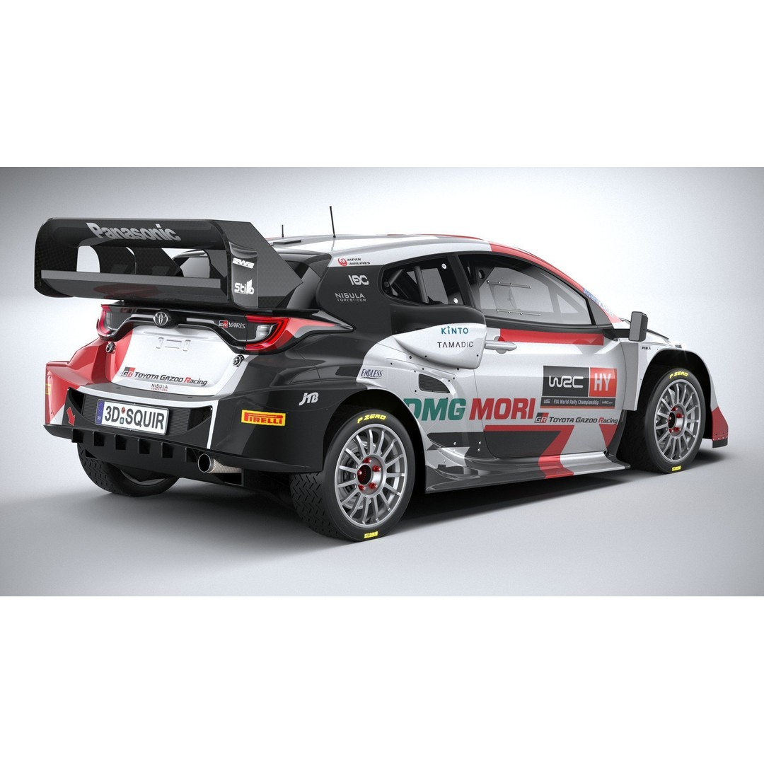 Toyota Yaris GR WRC 2022 3D Model – High Poly Racing Car, FBX, OBJ - View 19