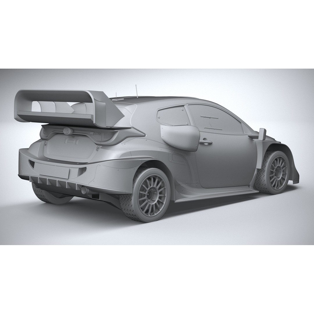 Toyota Yaris GR WRC 2022 3D Model – High Poly Racing Car, FBX, OBJ - View 27