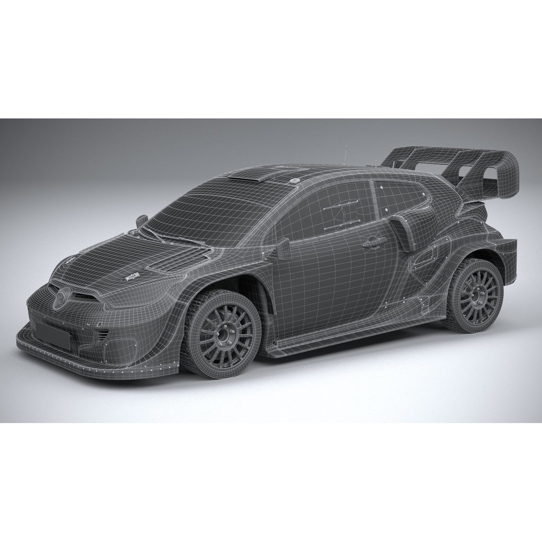 Toyota Yaris GR WRC 2022 3D Model – High Poly Racing Car, FBX, OBJ - View 35