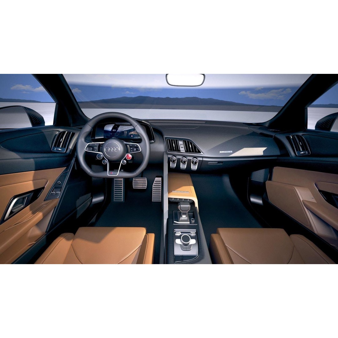 Audi R8 Spyder 2019 3D Model – High Poly Car Asset, FBX, OBJ - View 19